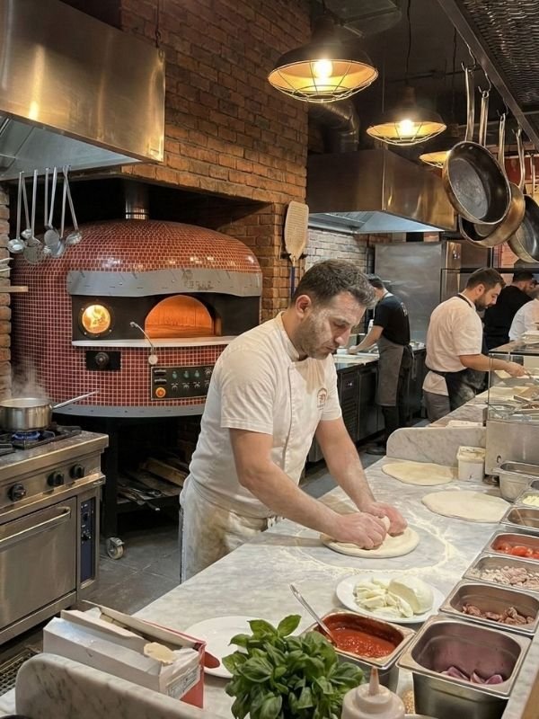 Hibrit Taş Pizza Fırını 100cm